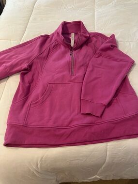 Lululemon Fuchsia Half-Zip Pullover Sweatshirt